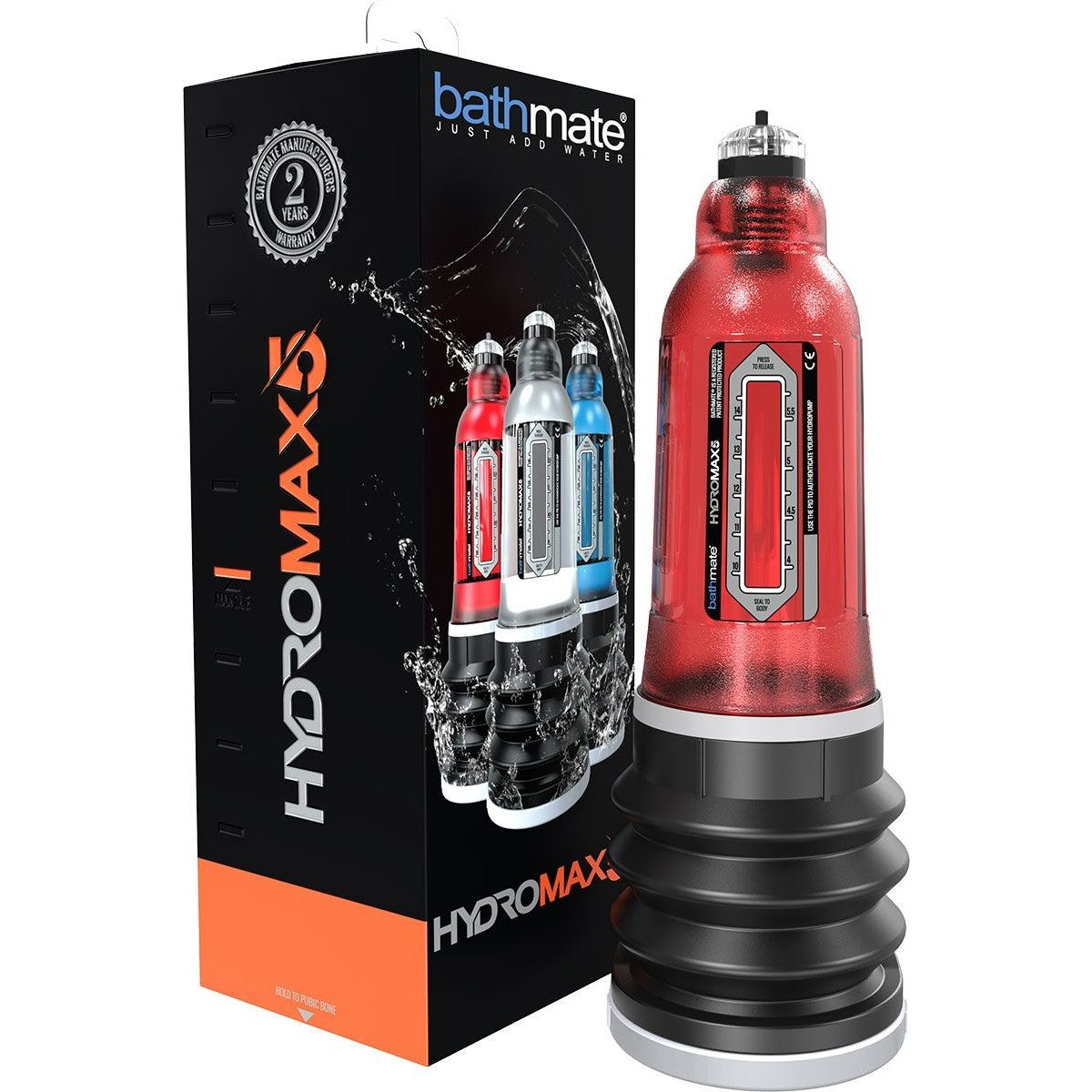 Bathmate HydroMax5 Penis Pump in Brilliant Red Penis Pumps - Tophatter Daily Deals