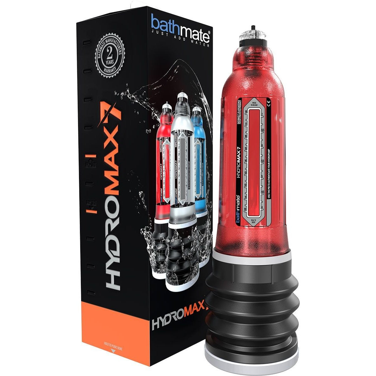Bathmate HydroMax7 Penis Pump in Brilliant Red Penis Pumps - Tophatter Daily Deals