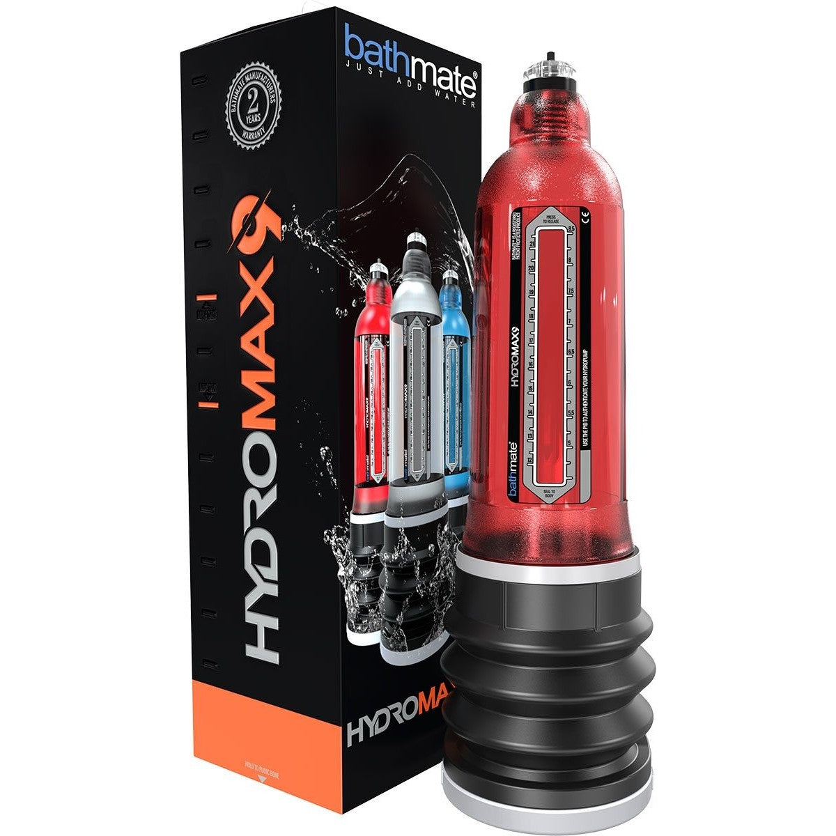 Bathmate HydroMax9 Penis Pump in Brilliant Red Penis Pumps - Tophatter Daily Deals