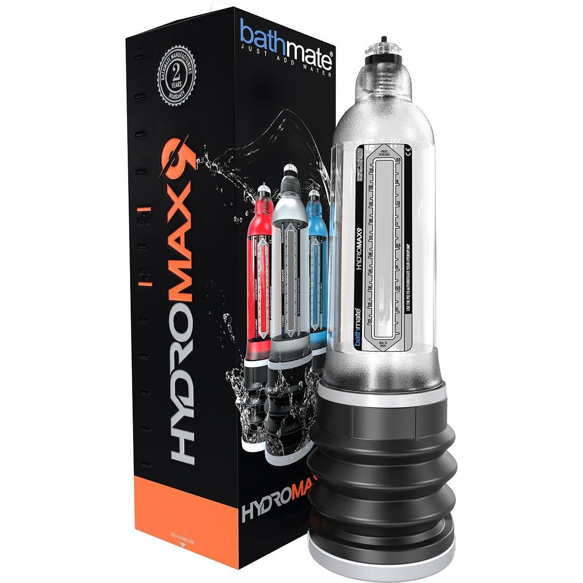 Bathmate HydroMax9 Penis Pump in Crystal Clear Penis Pumps - Tophatter Daily Deals
