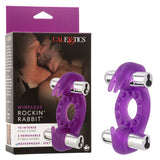Rockin Rabbit Wireless Vibrating Cock Ring – Soft Stretchy Enhancer with Removable 3-Speed Bullets > Cock Ring > Vibrating - Tophatter Daily Deals