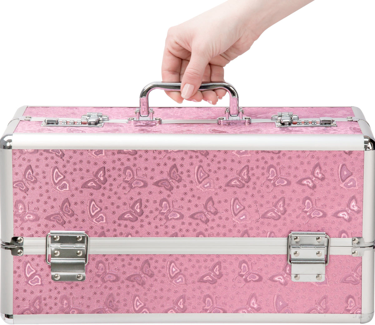 Lockable Large Vibrator Case in Pink for Secure Storage and Travel > Essentials > Toy Storage - Tophatter Daily Deals