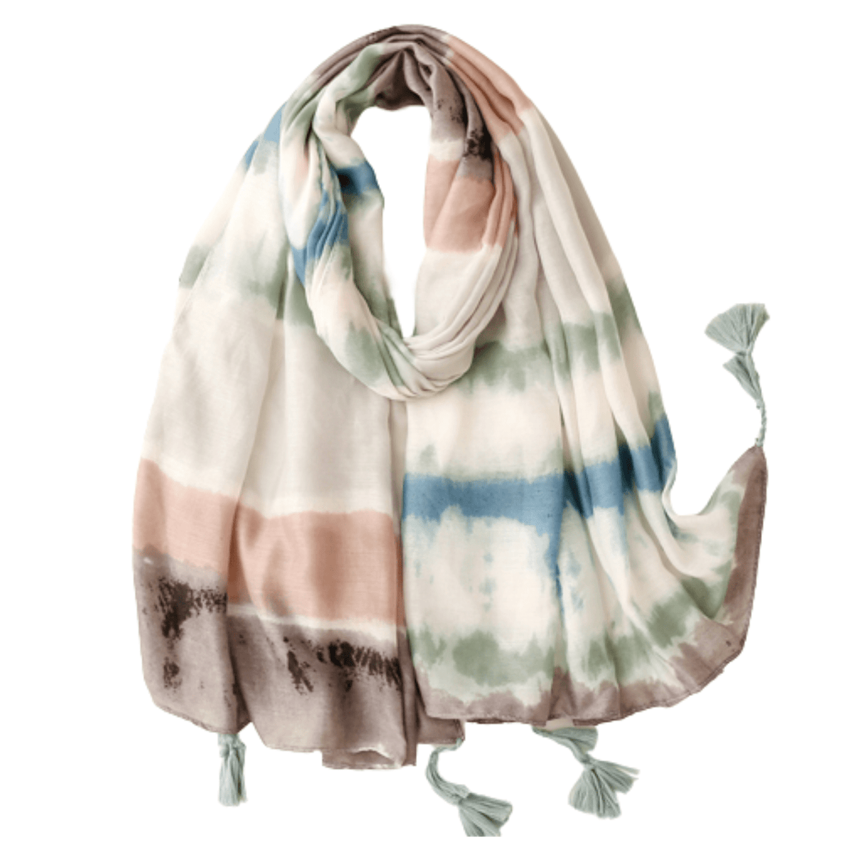 Muted Tie Dye Scarf Multi Scarves - Tophatter Daily Deals