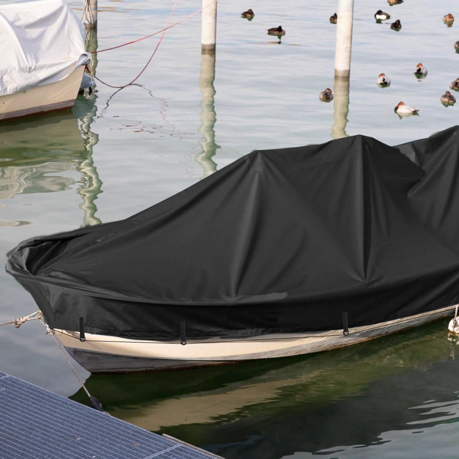 Boat Cover 210D Waterproof Dustproof Trailerable Boat Protector Everything Else - Tophatter Daily Deals