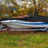 Boat Cover 210D Waterproof Dustproof Trailerable Boat Protector Everything Else - Tophatter Daily Deals