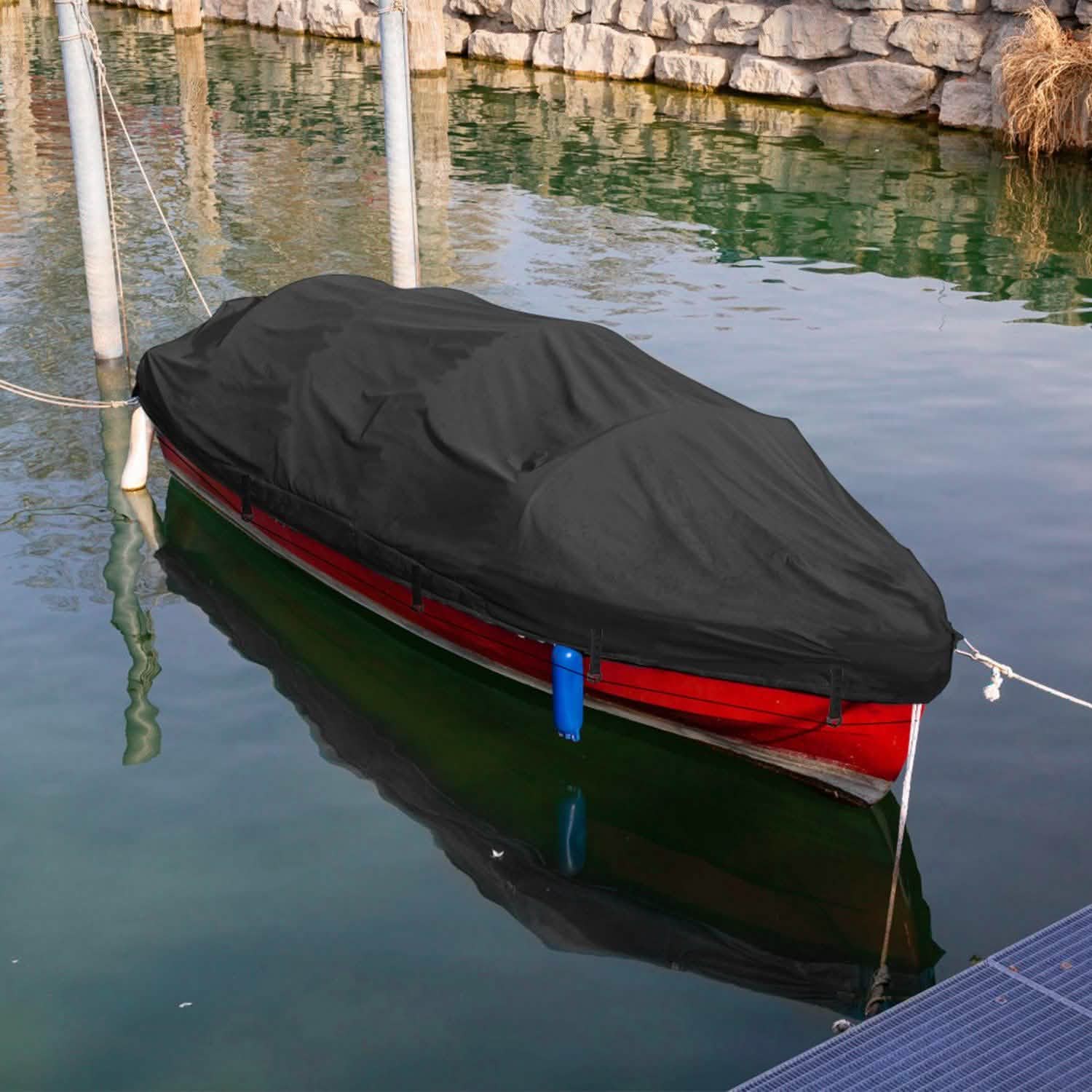 Boat Cover 210D Waterproof Dustproof Trailerable Boat Protector Everything Else - Tophatter Daily Deals