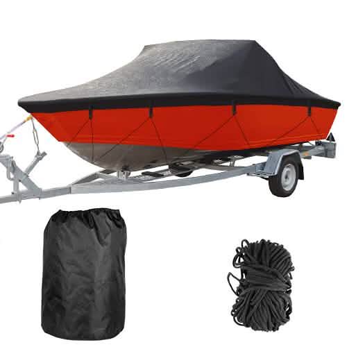 Boat Cover 210D Waterproof Dustproof Trailerable Boat Protector Everything Else - Tophatter Daily Deals