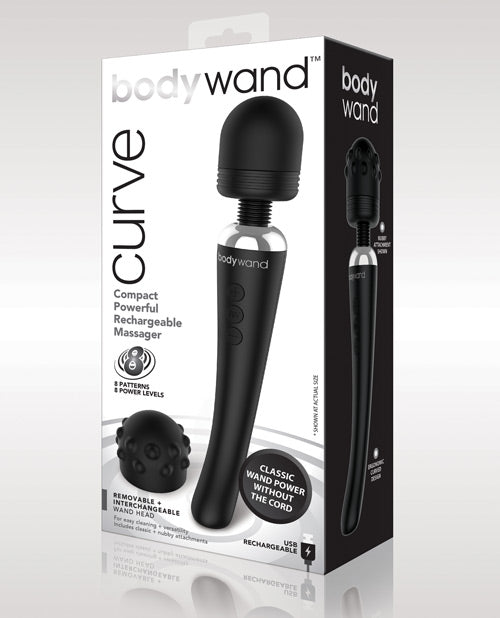 Xgen Bodywand Curve Rechargeable - Black Magic Wands - Tophatter Daily Deals