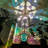 Bohemian Diamond Pole Star Projector Night Light Indoor Lighting - Tophatter Daily Deals