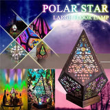 Bohemian Diamond Pole Star Projector Night Light Indoor Lighting - Tophatter Daily Deals