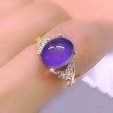 Boho Style Color Changing Mood Stone Cuff Rings Rings - Tophatter Daily Deals