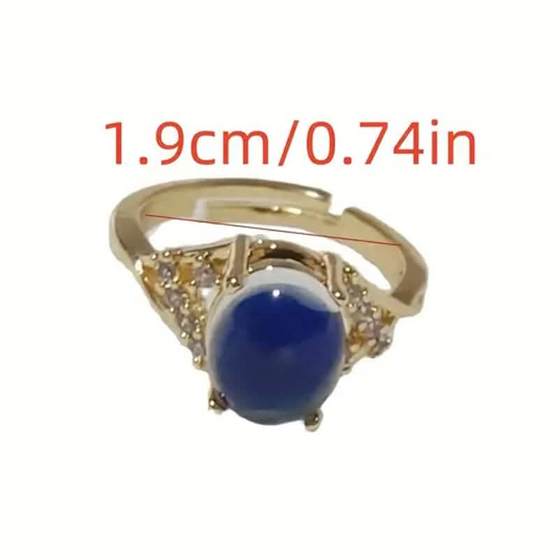 Boho Style Color Changing Mood Stone Cuff Rings Rings - Tophatter Daily Deals