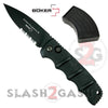 Boker Kalashnikov Automatic Conversion Knife - Black Drop Point Drop Point Serrated Knife-Auto - Tophatter Daily Deals