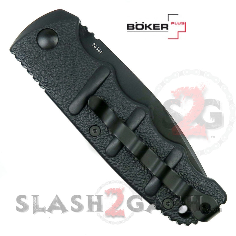 Boker Kalashnikov Automatic Conversion Knife - Black Drop Serrated Knife-Auto - Tophatter Daily Deals