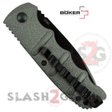 Boker Kalashnikov Automatic Knife Gun Metal Grey - Drop Serrated Knife-Auto - Tophatter Daily Deals