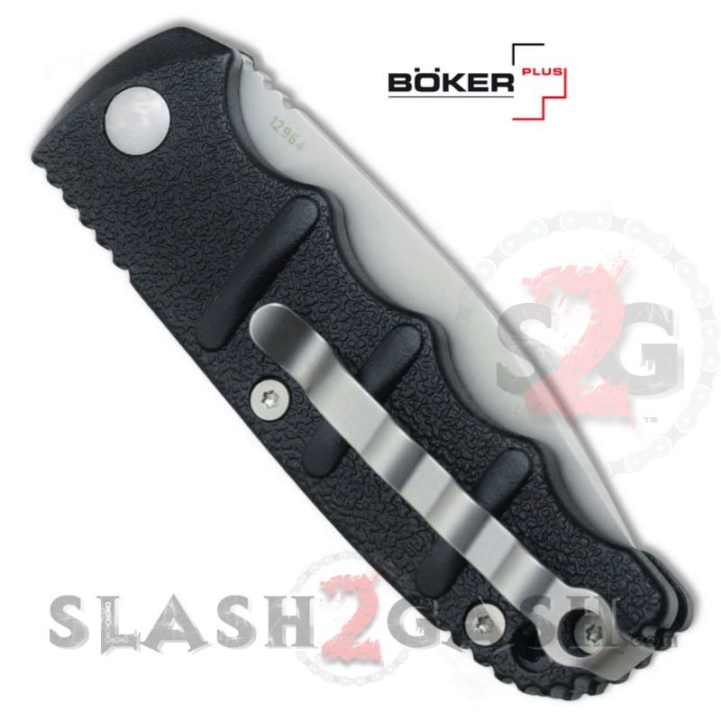 Boker Kalashnikov Mini Automatic Knife Small - Bead Blast Drop Knife-Auto - Tophatter Daily Deals