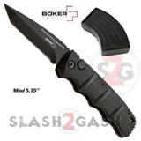 Boker Kalashnikov Mini Automatic Knife Small - Black Tanto Serrated Mini 5.75" - Tanto Plain Knife-Auto - Tophatter Daily Deals