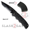 Boker Kalashnikov Mini Automatic Knife Small - Black Tanto Serrated Mini 5.75" - Tanto Ser Knife-Auto - Tophatter Daily Deals