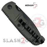 Boker Kalashnikov Mini Auto Knife Gun Metal Grey Small - Drop Serrated Knife-Auto - Tophatter Daily Deals