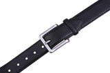 Bonded Leather Belt for Men – Nickel Buckle, 1.4" Strap Belts & Ties - Tophatter Daily Deals