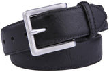 Bonded Leather Belt for Men – Nickel Buckle, 1.4" Strap Belts & Ties - Tophatter Daily Deals
