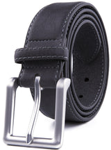 Bonded Leather Belt for Men – Nickel Buckle, 1.4" Strap Belts & Ties - Tophatter Daily Deals