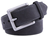 Bonded Leather Belt for Men – Nickel Buckle, 1.4" Strap Belts & Ties - Tophatter Daily Deals