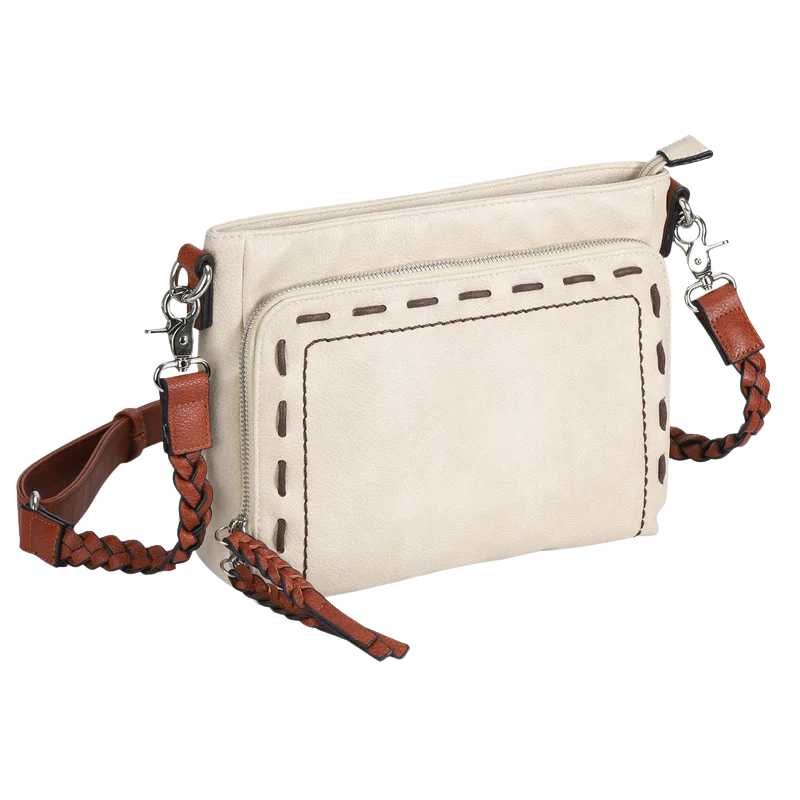 Skylar Braided Conceal Carry Crossbody Handbag Handgun Purses - Tophatter Daily Deals