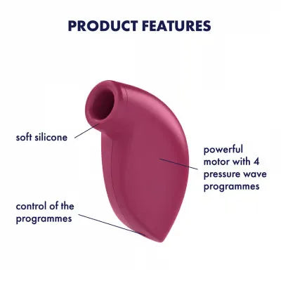 Satisfyer One Night Stand – Pressur-Wave Waterproof Clitoral Vibrator > Sex Toys For Ladies > Clitoral Vibrators and Stimulators - Tophatter Daily Deals