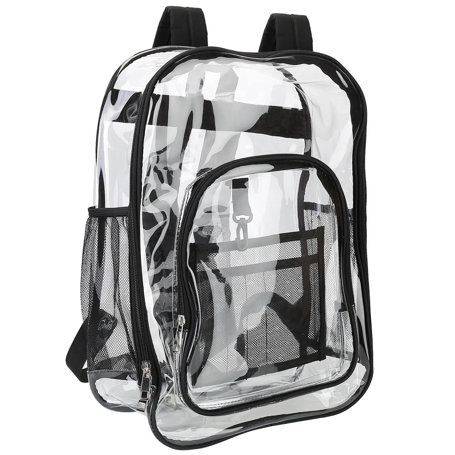 Book Bag Waterproof PVC Clear Backpack 5.3Gal with Reinforced Strap Handbags & Wallets - Tophatter Daily Deals
