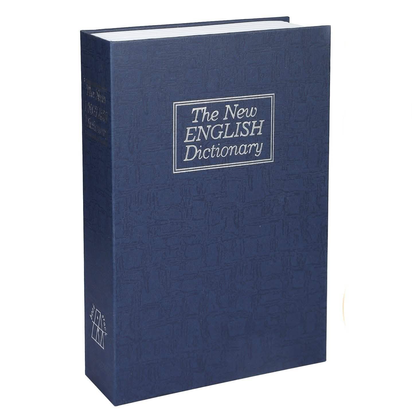 Book Safe with 3-Digit Combination Lock Storage Box Blue L Storage & Organization - Tophatter Daily Deals