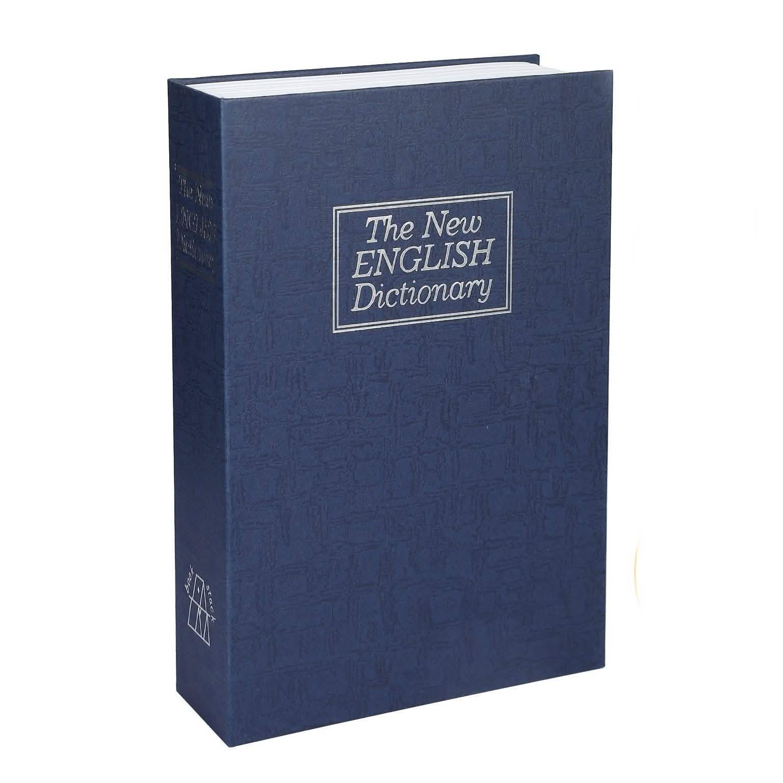 Book Safe with 3-Digit Combination Lock Storage Box Blue M Storage & Organization - Tophatter Daily Deals