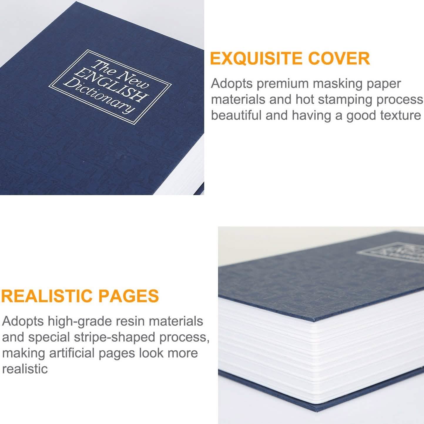 Book Safe with 3-Digit Combination Lock Storage Box Storage & Organization - Tophatter Daily Deals