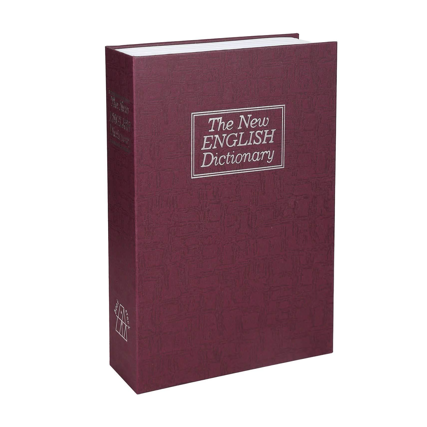 Book Safe with 3-Digit Combination Lock Storage Box Red M Storage & Organization - Tophatter Daily Deals