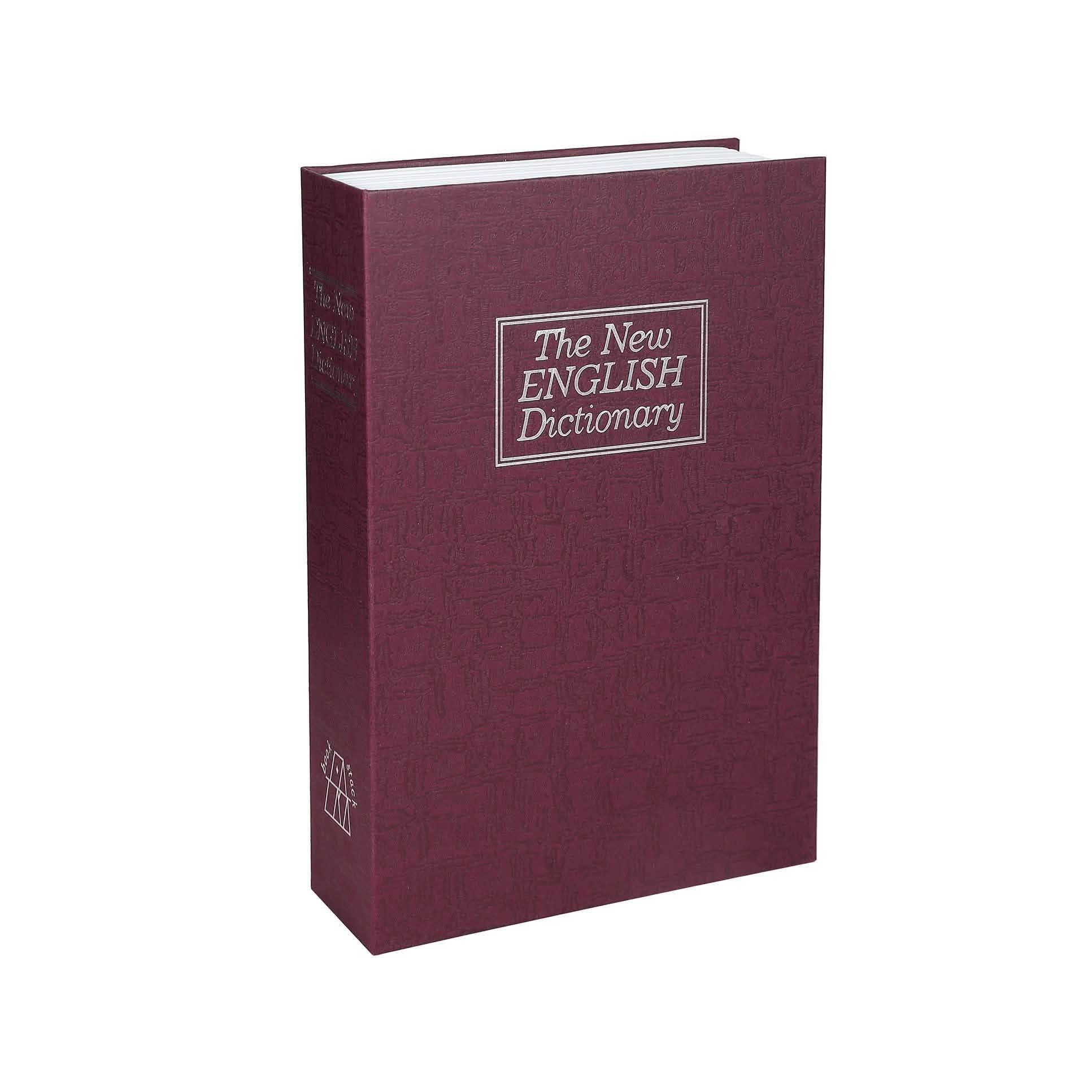 Book Safe with 3-Digit Combination Lock Storage Box Red S Storage & Organization - Tophatter Daily Deals