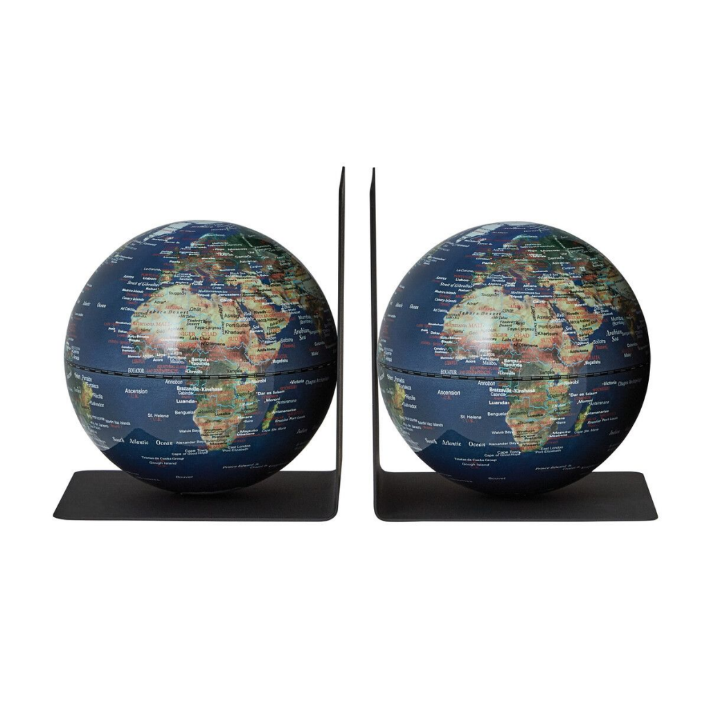 Troika Globe Bookends Globes - Tophatter Daily Deals