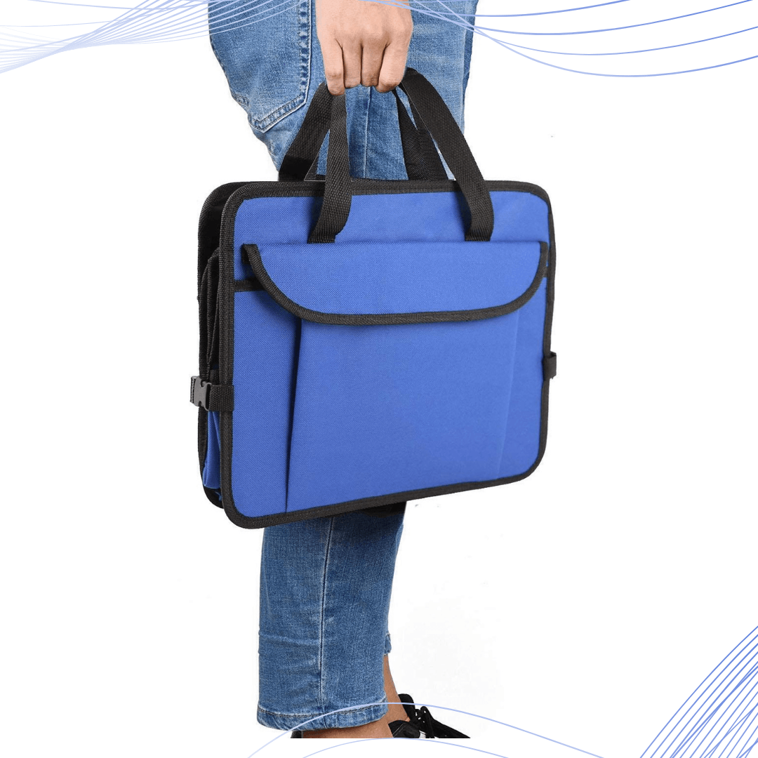 Car Boot Organiser - Heavy Duty Collapsible Foldable Tidy Pocket Storage Blue Without Mesh Car Accessories - Tophatter Daily Deals