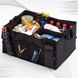 Car Boot Organiser - Heavy Duty Collapsible Foldable Tidy Pocket Storage Car Accessories - Tophatter Daily Deals