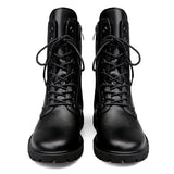 Black Leather Boots Men Boots - Tophatter Daily Deals