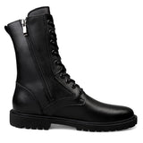 Black Leather Boots Men Boots - Tophatter Daily Deals