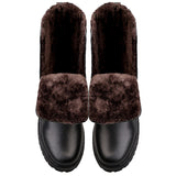 Black Leather Boots Men Boots - Tophatter Daily Deals