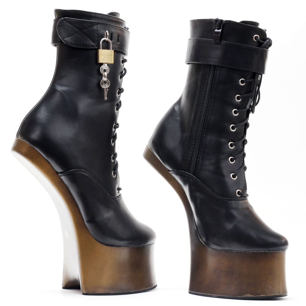 Unique Women Boots 7-inch high heels Platform Shoes Boots - Tophatter Daily Deals