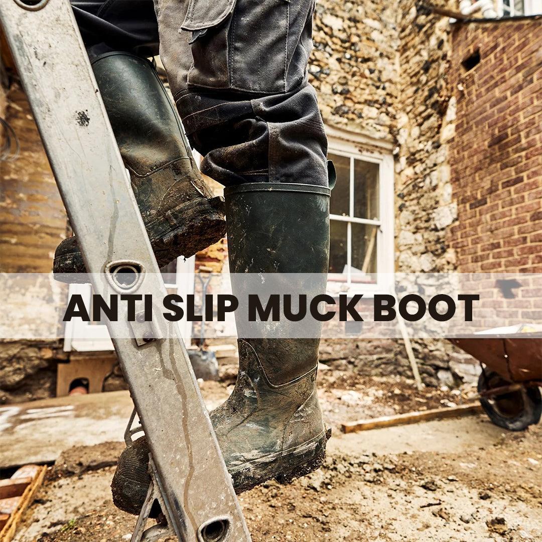 Extra Wide Calf Boot - Mens Womens High Calf Rain Muck Boot Shoes Mountain & Cycling - Tophatter Daily Deals