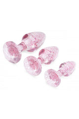XR Brands - Booty Sparks - Glitter Gem Anal Plug Set - Pink Sex Toy - Tophatter Daily Deals