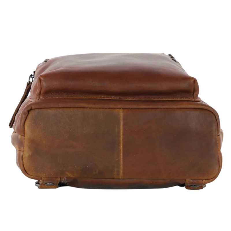Abby Concealed Carry Studded Leather Backpack Purse Handgun Purses - Tophatter Daily Deals