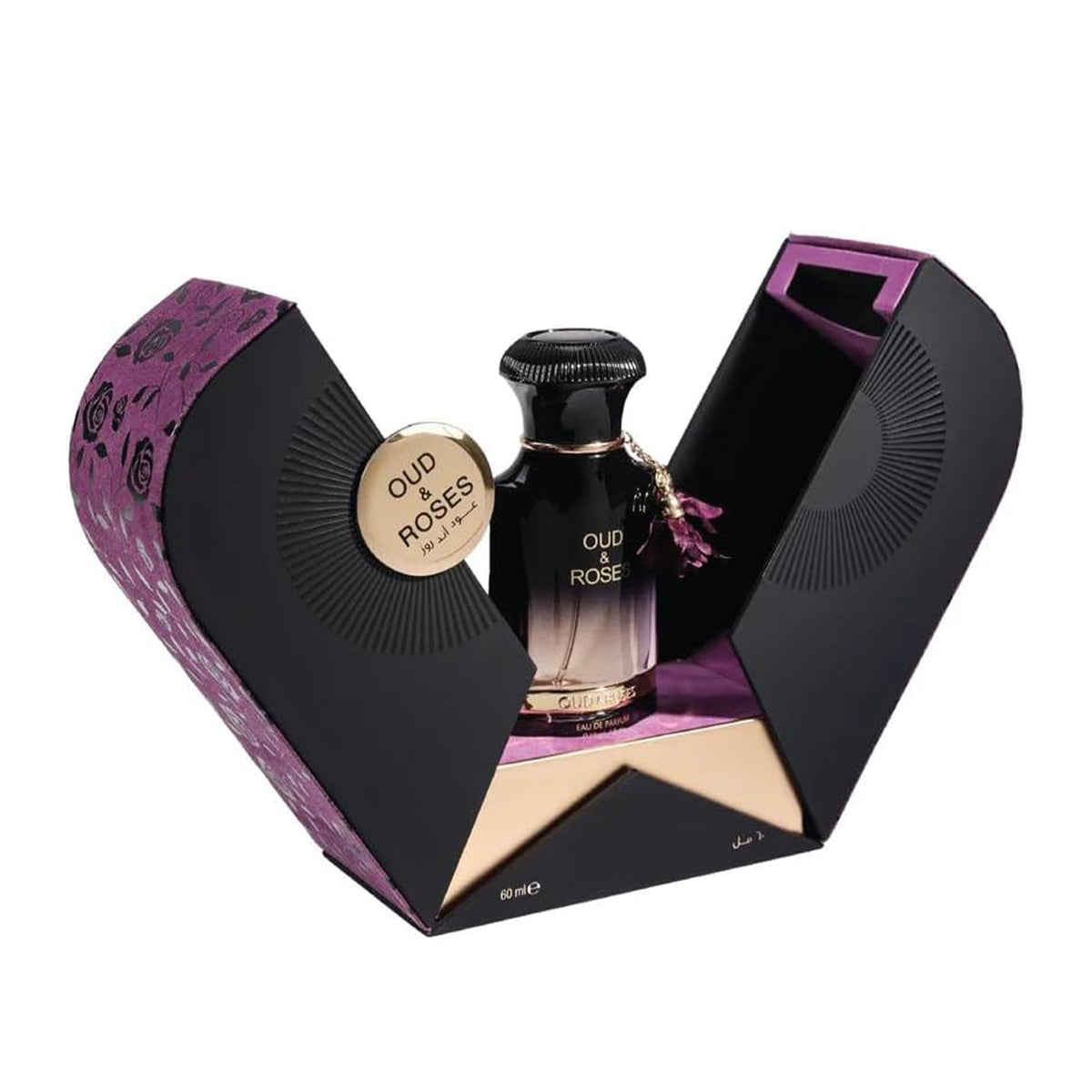 Ahmed Al Maghribi Oud & Roses Extrait De Parfum 60ml Spray - Tophatter Daily Deals