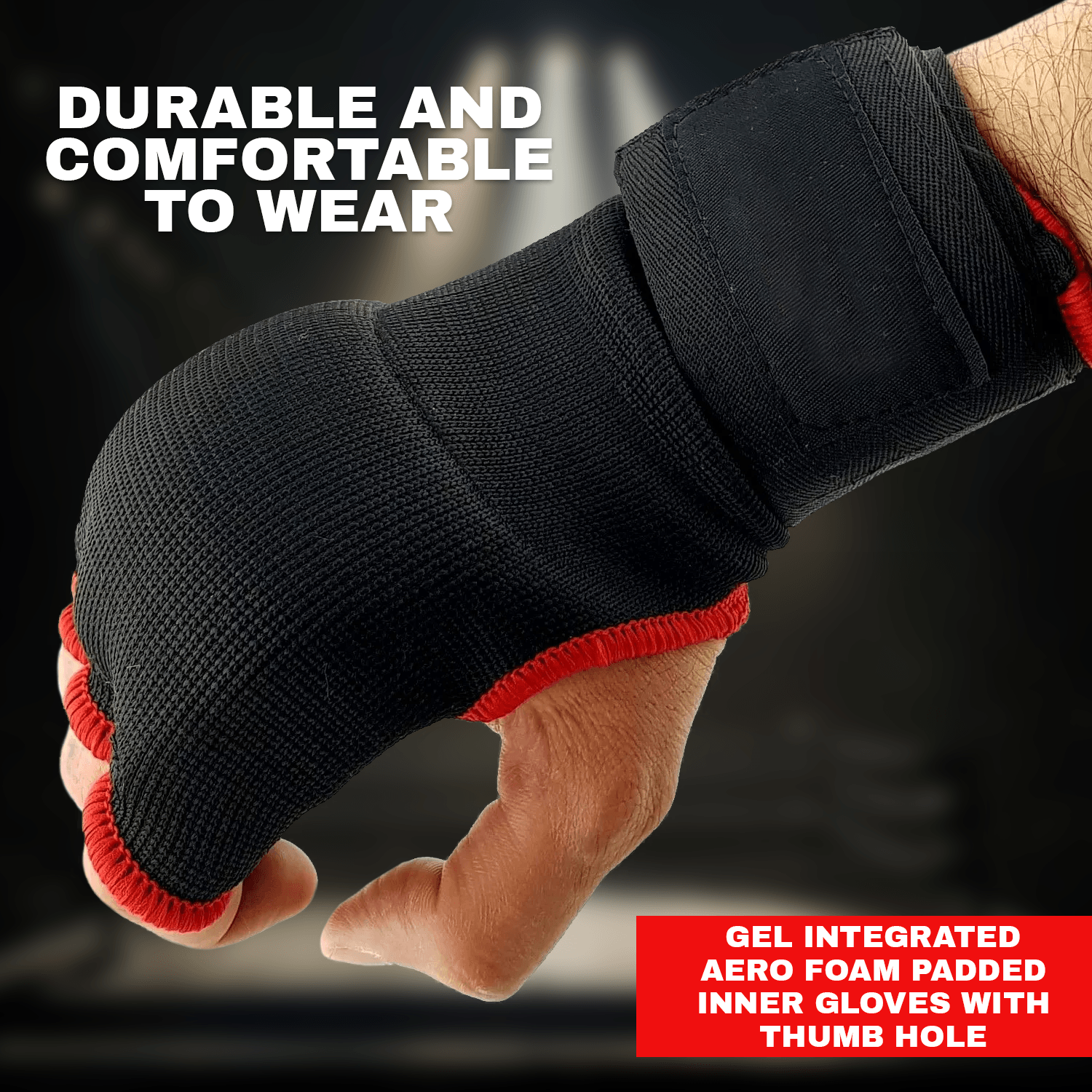 Boxing Glove Wraps - Hand Wraps Gel Inner Gloves Padded Best Boxing MMA Muay Thai Kickboxing Bandages Sports - Tophatter Daily Deals