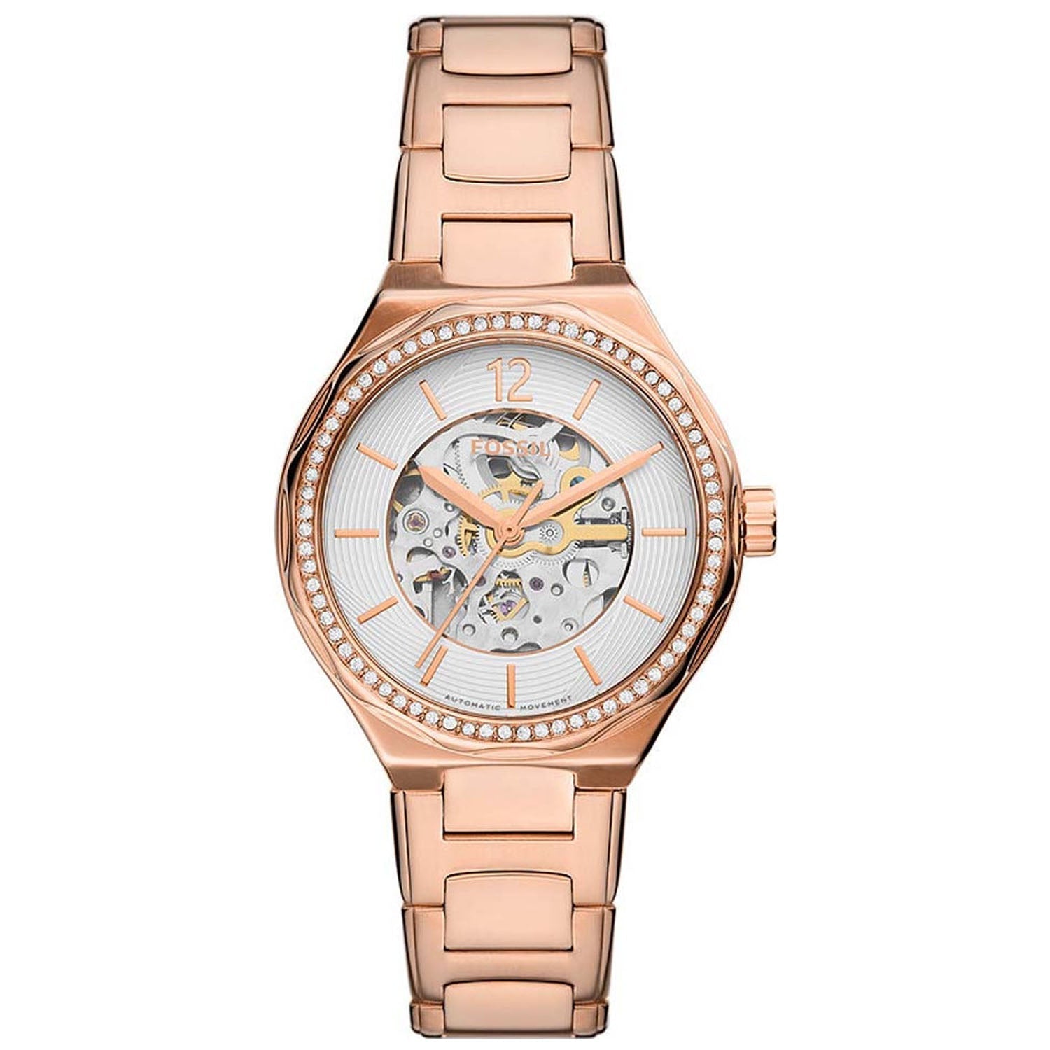 Fossil Women's Eevie White Dial Watch - BQ3781 Rose Gold Watches - Tophatter Daily Deals