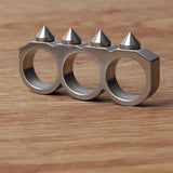 Spiked Brass Knuckles Brass Knuckles - Tophatter Daily Deals