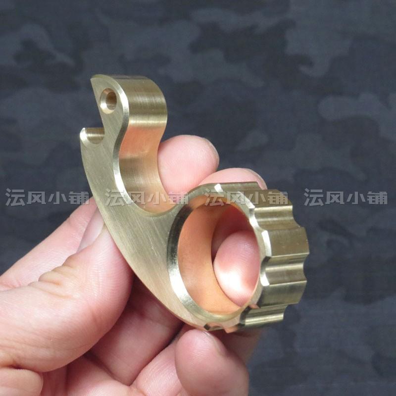 2019 Small Snail Real Brass One Finger Brass Knuckles Brass Knuckles - Tophatter Daily Deals